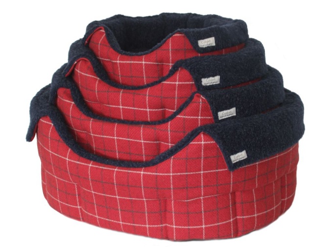 High-Sided Luxury Tweed Slumbernest Dog Beds in 2 colours